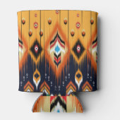 Ikat, stammen etnisch Azteeks patroon. Blikjeskoeler (Achterkant)