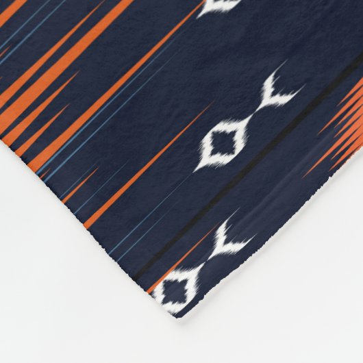 Ikat, stammen etnisch Azteeks patroon. Fleece Deken (Hoek)