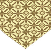 Ikat Star Pattern, bruin en geel Korte Tafelloper (Hoek)