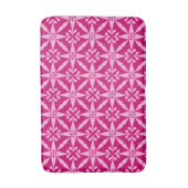 Ikat Star Pattern - Fuchsia Pink Badmat (Voorkant Verticaal)