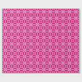 Ikat Star Pattern - Fuchsia Pink Cadeaupapier (Vlak)