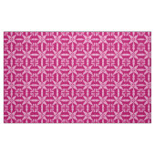 Ikat Star Pattern - Fuchsia Pink Stof (Fat Quarter)