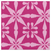 Ikat Star Pattern - Fuchsia Pink Stof (Close Up)