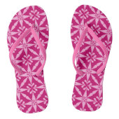 Ikat Star Pattern - Fuchsia Pink Teenslippers (Voetbed)