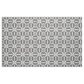 Ikat Star Pattern - Grijs / Grijs en Wit Stof (Fat Quarter)