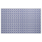 Ikat Star Pattern - Navy Blue en White Stof (Yard (91,4 cm))