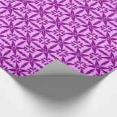 Ikat Star Pattern - Violet and Orchid Cadeaupapier (Hoek)