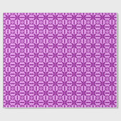 Ikat Star Pattern - Violet and Orchid Cadeaupapier (Vlak)