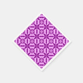 Ikat Star Pattern - Violet and Orchid Servetten (Hoek)