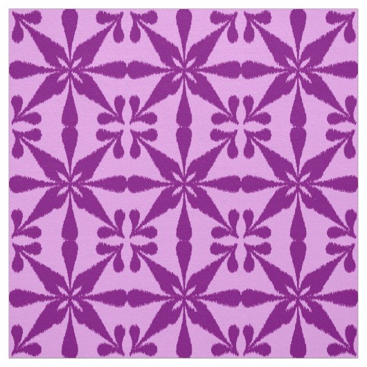 Ikat Star Pattern - Violet and Orchid Stof (Swatch)