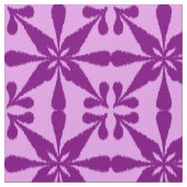 Ikat Star Pattern - Violet and Orchid Stof (Close Up)