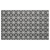 Ikat Star Pattern - Zwart-wit Stof (Fat Quarter)