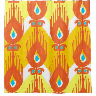 Ikat-stoffenpatroon: Etnisch  ontwerp. Douchegordijn