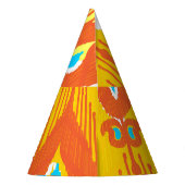 Ikat-stoffenpatroon: Etnisch  ontwerp. Feesthoedjes (Achterkant)