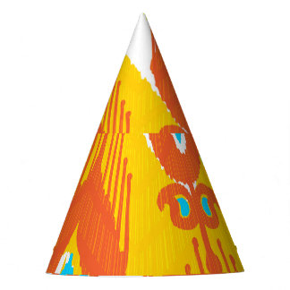 Ikat-stoffenpatroon: Etnisch  ontwerp. Feesthoedjes