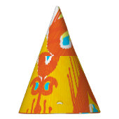 Ikat-stoffenpatroon: Etnisch  ontwerp. Feesthoedjes (Rechts)