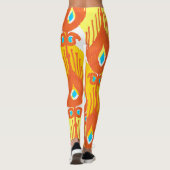 Ikat-stoffenpatroon: Etnisch  ontwerp. Leggings (Achterkant)