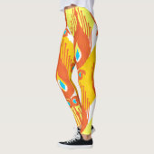 Ikat-stoffenpatroon: Etnisch  ontwerp. Leggings (Links)