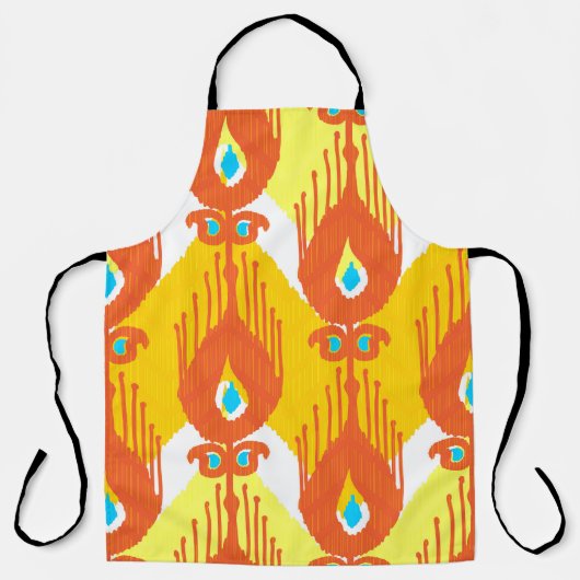 Ikat-stoffenpatroon: Etnisch  ontwerp. Schort (Voorkant)