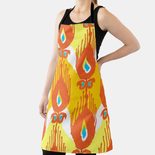 Ikat-stoffenpatroon: Etnisch  ontwerp. Schort (Insitu)