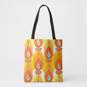 Ikat-stoffenpatroon: Etnisch  ontwerp. Tote Bag