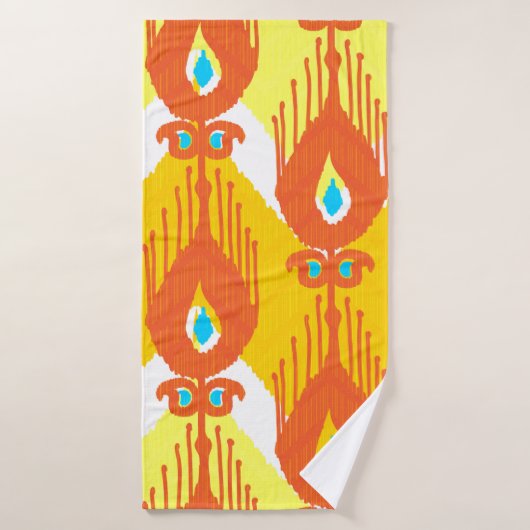 Ikat-stofpatroon Badhanddoek (Badhanddoek)