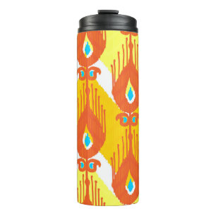 Ikat-stofpatroon Thermosbeker