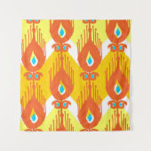 Ikat-stofpatroon Wandkleed (Voorkant)