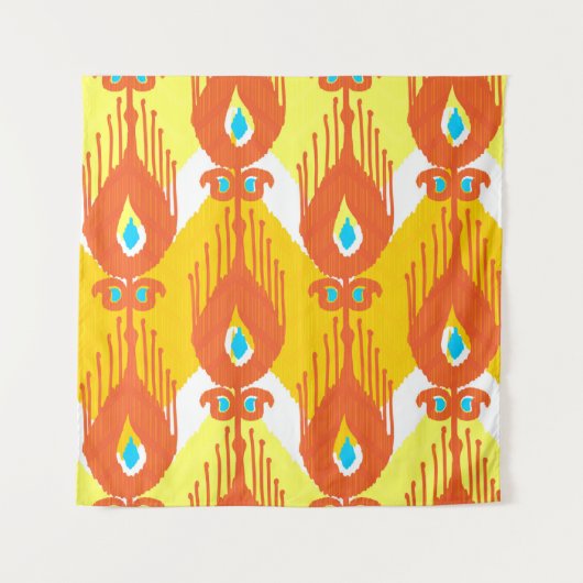 Ikat-stofpatroon Wandkleed (Voorkant)