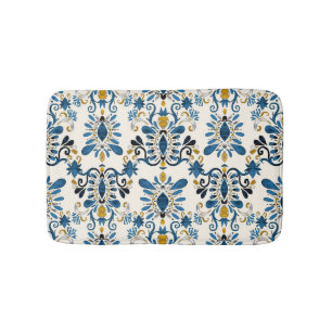 Ikat stropdas-kleurstof, tribale waterverf badmat