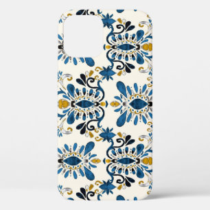 Ikat stropdas-kleurstof, tribale waterverf Case-Mate iPhone case