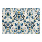 Ikat stropdas-kleurstof, tribale waterverf kussensloop (Achterkant)
