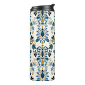 Ikat stropdas-kleurstof, tribale waterverf thermosbeker (Gedraaid links)