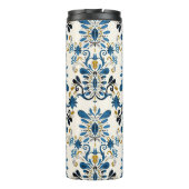 Ikat stropdas-kleurstof, tribale waterverf thermosbeker (Achterkant)