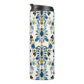 Ikat stropdas-kleurstof, tribale waterverf thermosbeker (Geroteerd rechts)