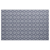 Ikat Style Navy White Big Starburst Pattern Stof (Yard (91,4 cm))
