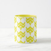 Ikat Stylized Floral - Mustard Yellow and White Mok (Midden)