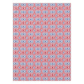 Ikat Tile in rood en blauw Tafelkleed (Voorkant)