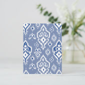 Ikat Tribal Diamond Pattern Briefkaart (Staand voorkant)