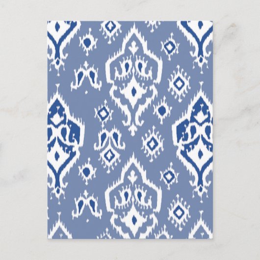 Ikat Tribal Diamond Pattern Briefkaart (Voorkant)