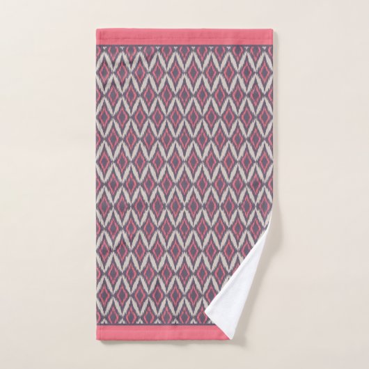 Ikat Tribal Pattern Bad Handdoek (Handdoek)