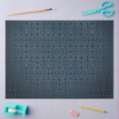 IKAT Tribal Pattern Navy Black Grey Decoupage Art Tissuepapier (Craft)