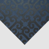 IKAT Tribal Pattern Navy Black Grey Decoupage Art Tissuepapier (Detail)