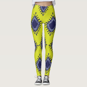 Ikat Tribal: Stijlvol modern patroon. Leggings