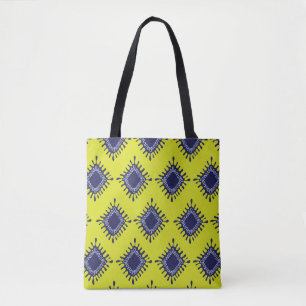 Ikat Tribal: Stijlvol modern patroon. Tote Bag