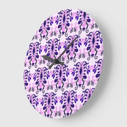 Ikat Waterverf: Tribal etnische naadloos Grote Klok (Hoek)