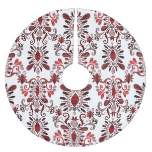 Ikat Waterverf: Tribal etnische naadloos. Kerstboom Rok