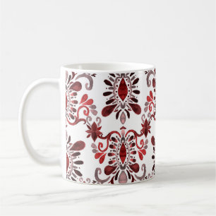 Ikat Waterverf: Tribal etnische naadloos. Koffiemok