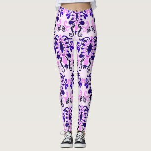 Ikat Waterverf: Tribal etnische naadloos Leggings