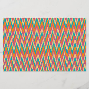 iKat Zigzag Design Spice Colors Briefpapier